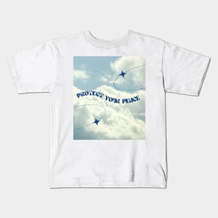 Protect Your Peace Blue Sky Art Print Kids T-Shirt